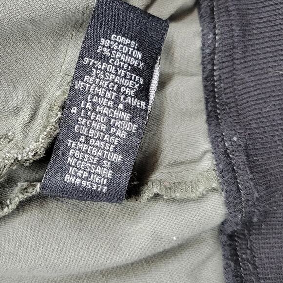 Sanctuary Womens Jacket Size M Olive Green Zip Up Military Twill Bomber Crop - Picture 7 of 13